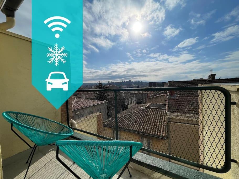 Duplex 70M2 - Vue Cite Medievale - Parking Gratuit การ์กาซอน ภายนอก รูปภาพ
